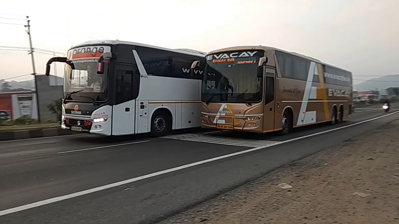 Evacay and orange travels scania racing together