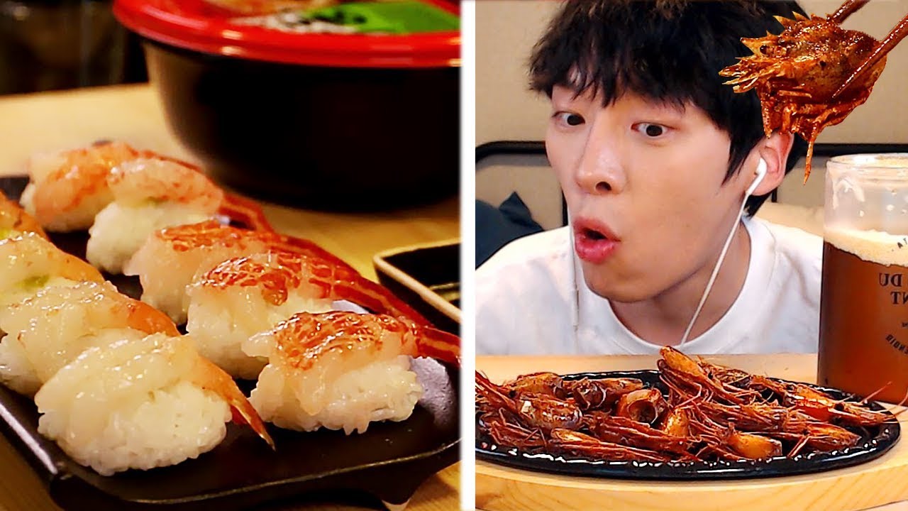 Mukbang Seafood🦐 |새우 먹방!|초밥,버터구이 요리|REAL SOUND SOCIAL EATING SHOW [SIO ASMR 시오]