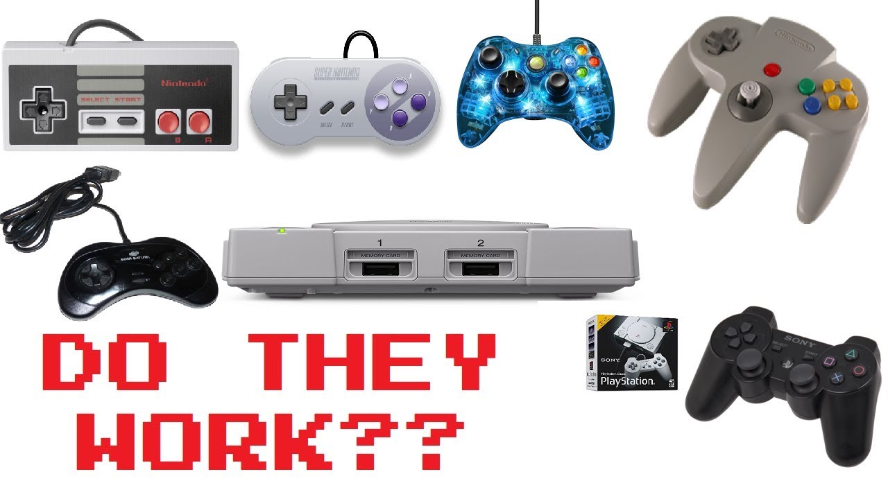 Playstation Classic - Multiple Usb Controllers Tested - Will They Work?