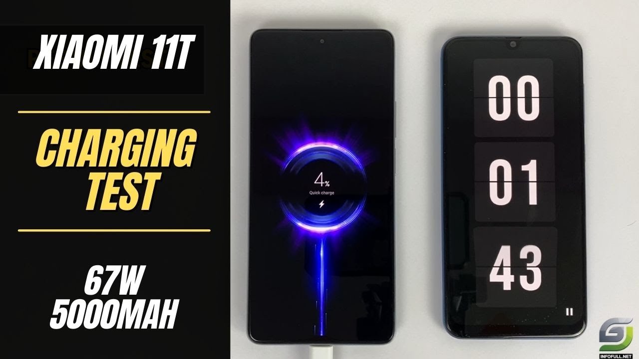 Xiaomi 11T Battery Charging test | 67W fast charger 5000 mAh