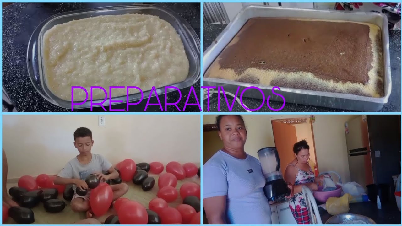 Preparativos do aniversário de Ezequiel . foi uma comédia kkkk 
