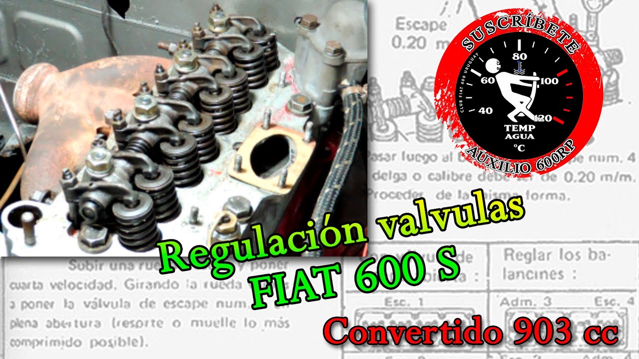 Regulación válvulas #FIAT 600 S #SEAT #ABARTH