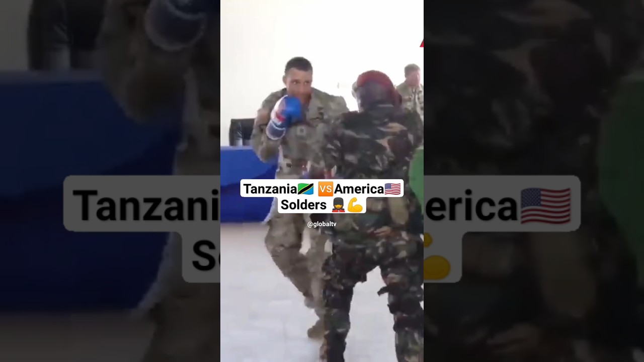 Tanzania🇹🇿 🆚 America🇺🇲 Soldier💪💂...#shortsvideo #trendingvideo #viralvideo #soldier
