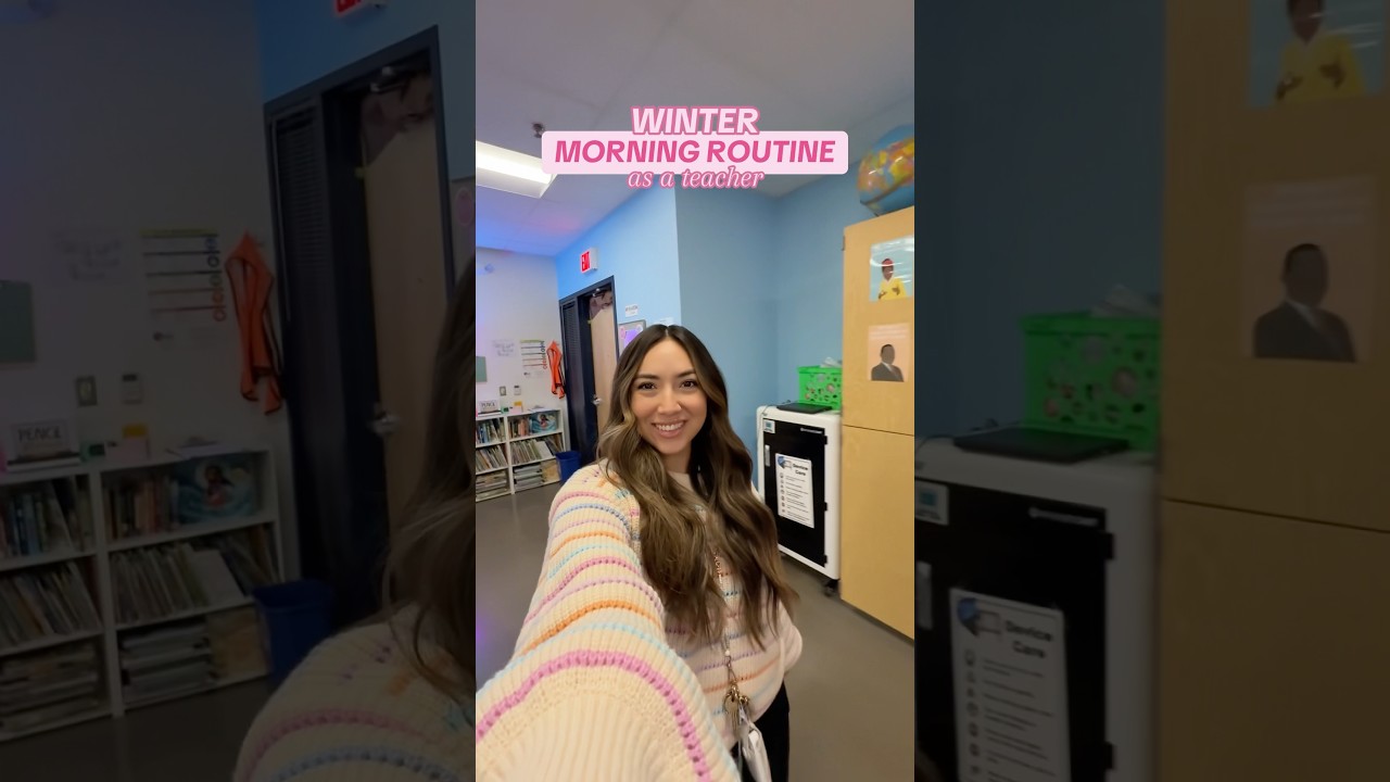 Winter morning routine!☃️ #classroomteacher #lifeasateacher