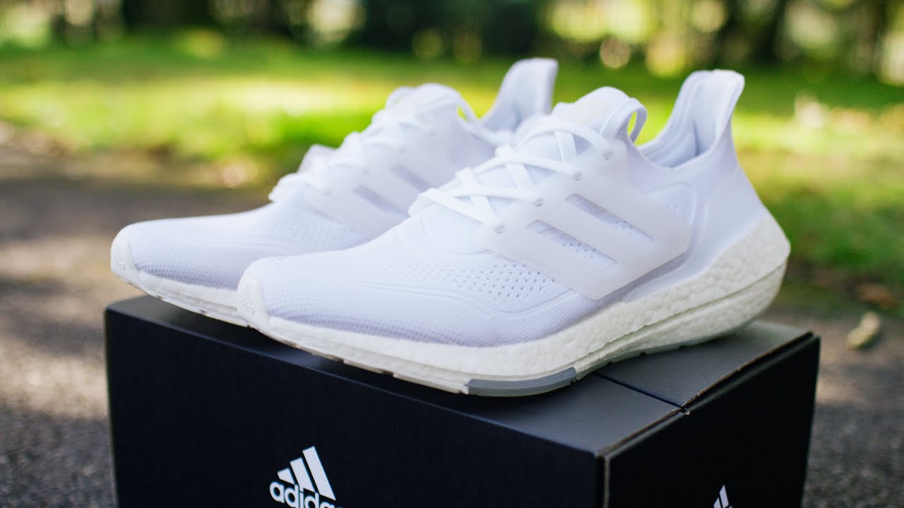 Up close : Adidas Ultra Boost 21 : Cloud White : 2021