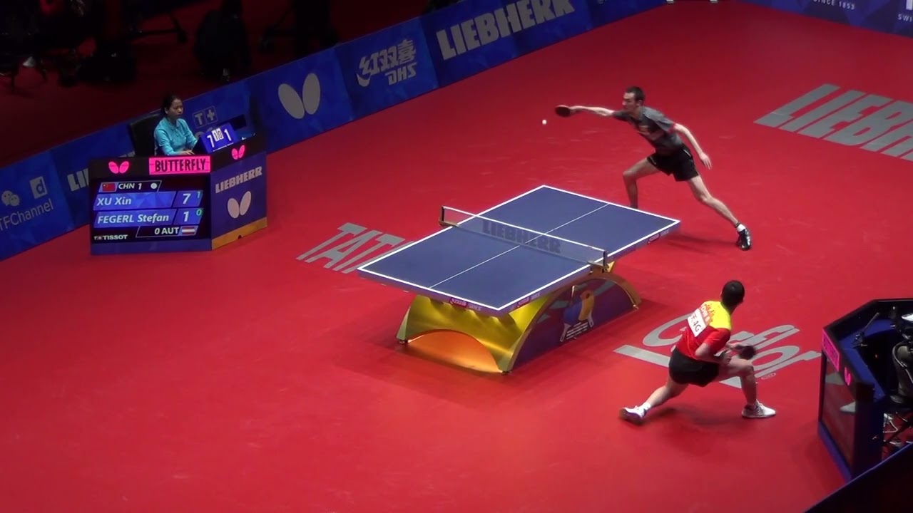 Xu Xin vs Stefan Fegerl, 2018 World Team Table Tennis Championships