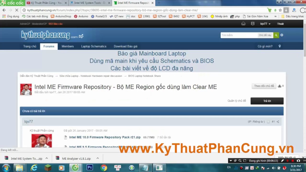 Hướng dẫn làm Bios Clear ME