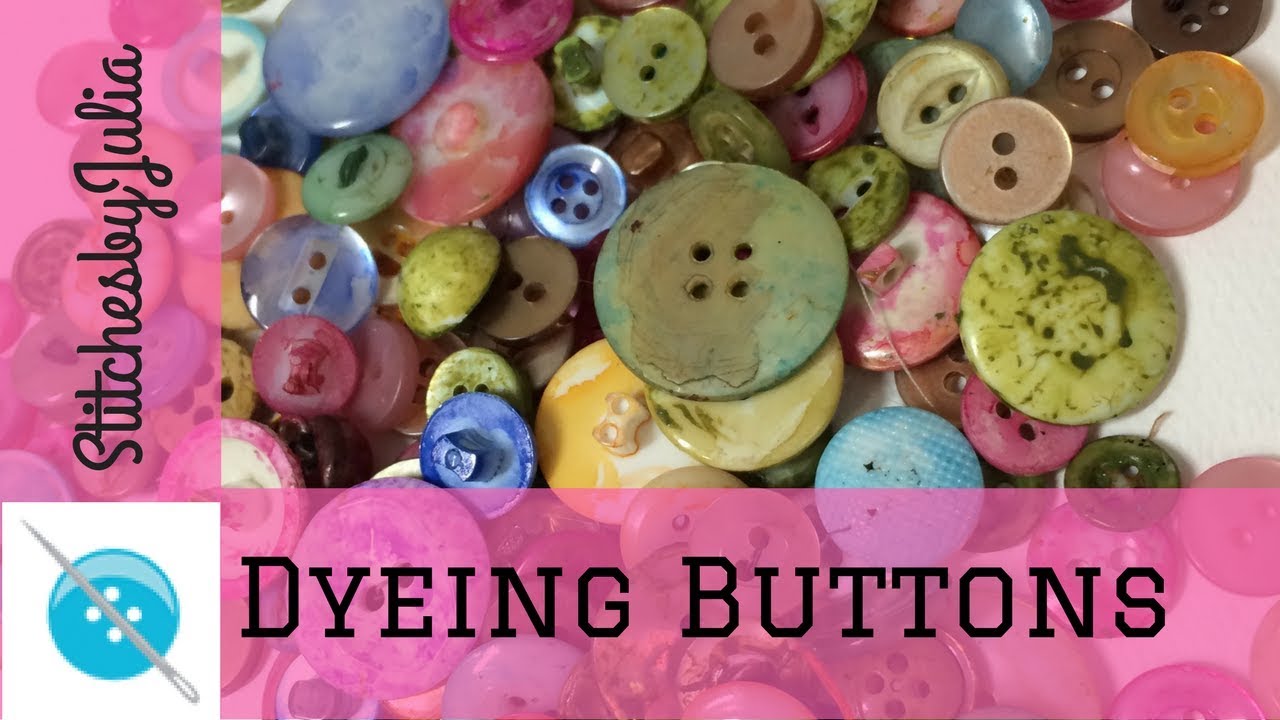 Making Button Embellishments using Alcohol Inks, Dyeing Buttons