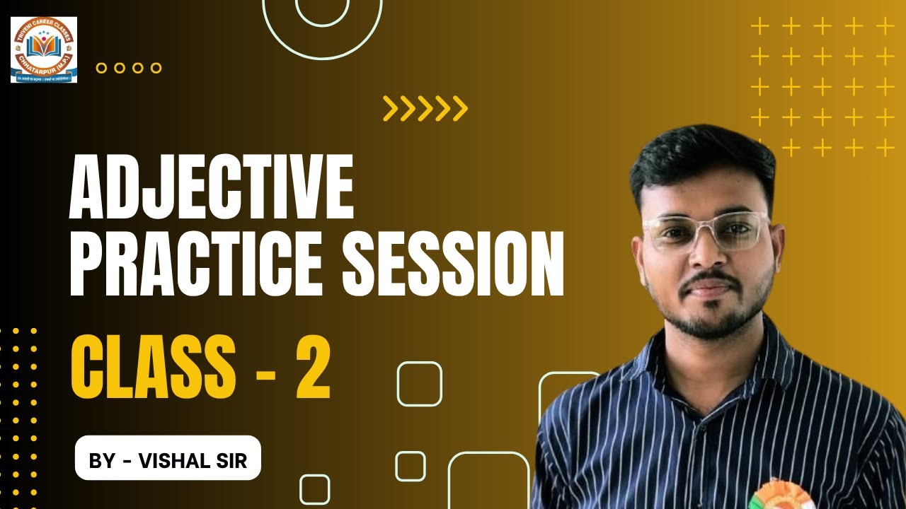 ADJECTIVE PRACTICE SESSION | CLASS -2  | FOR SSC(CGL / CHSL / MTS) BANK AND OTHER EXAMS |