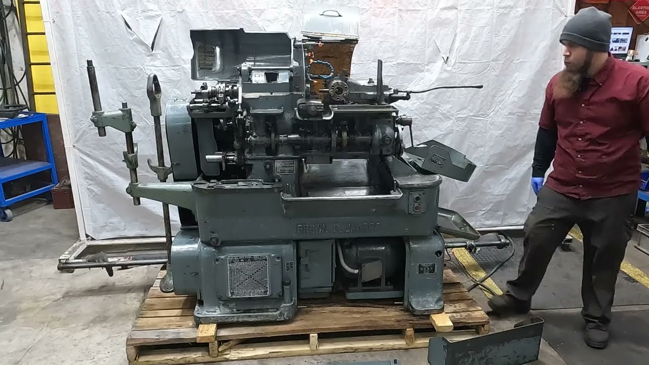 SKU 211734 Brown & Sharpe OG Automatic Screw Machine 480V 3Ph W/Bar Feeder