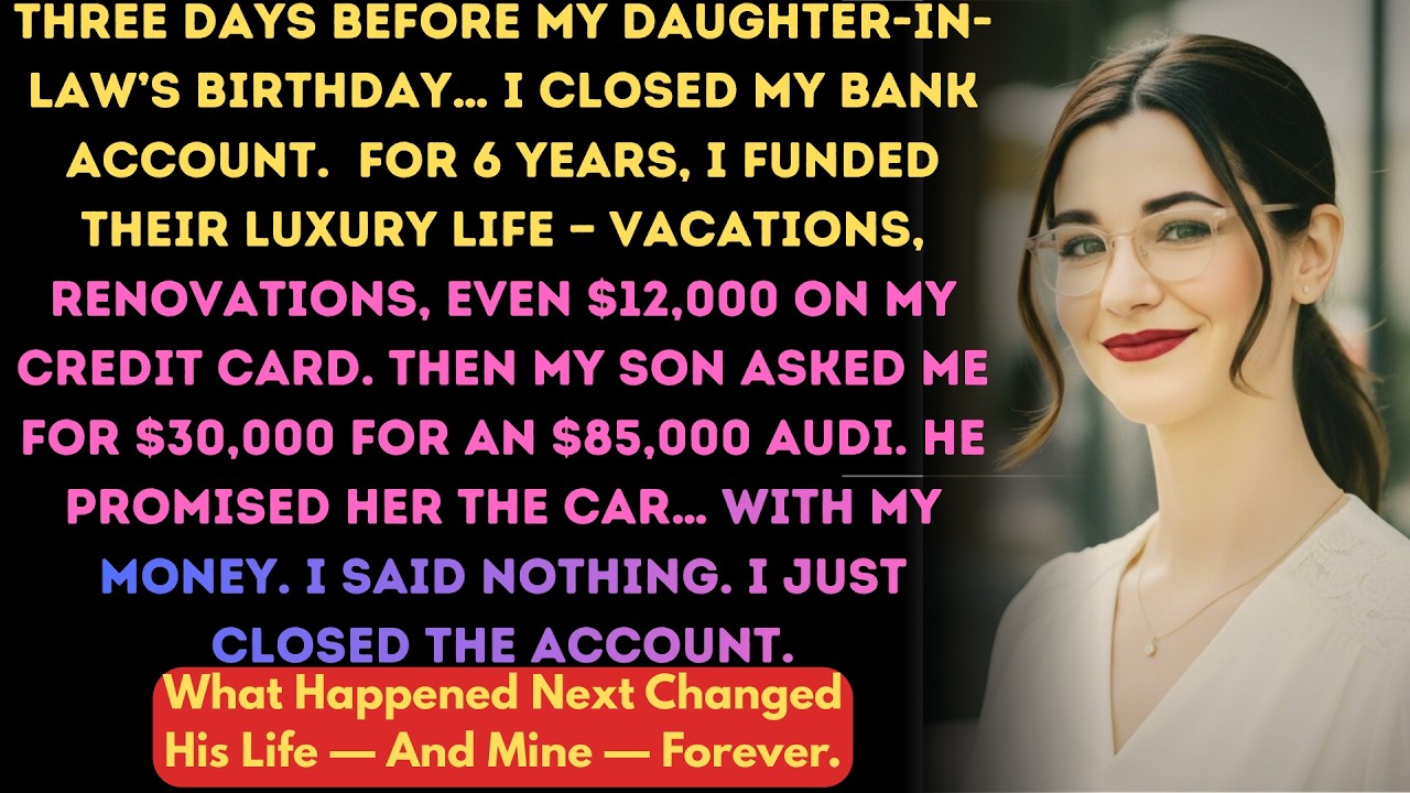 She Closed the Bank Account Two Days Before Her Daughter in Law Birthday and Never Looked Back..,