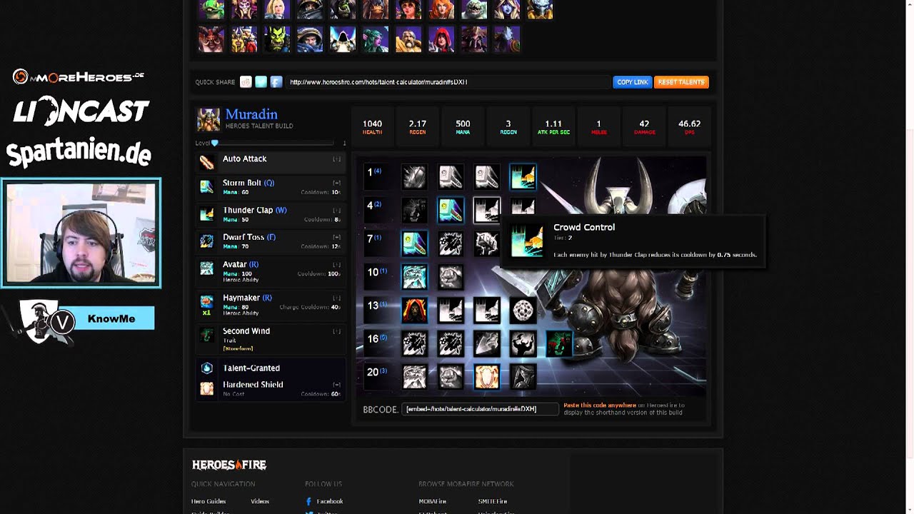 1) Vertiefende Heroguides: Muradin