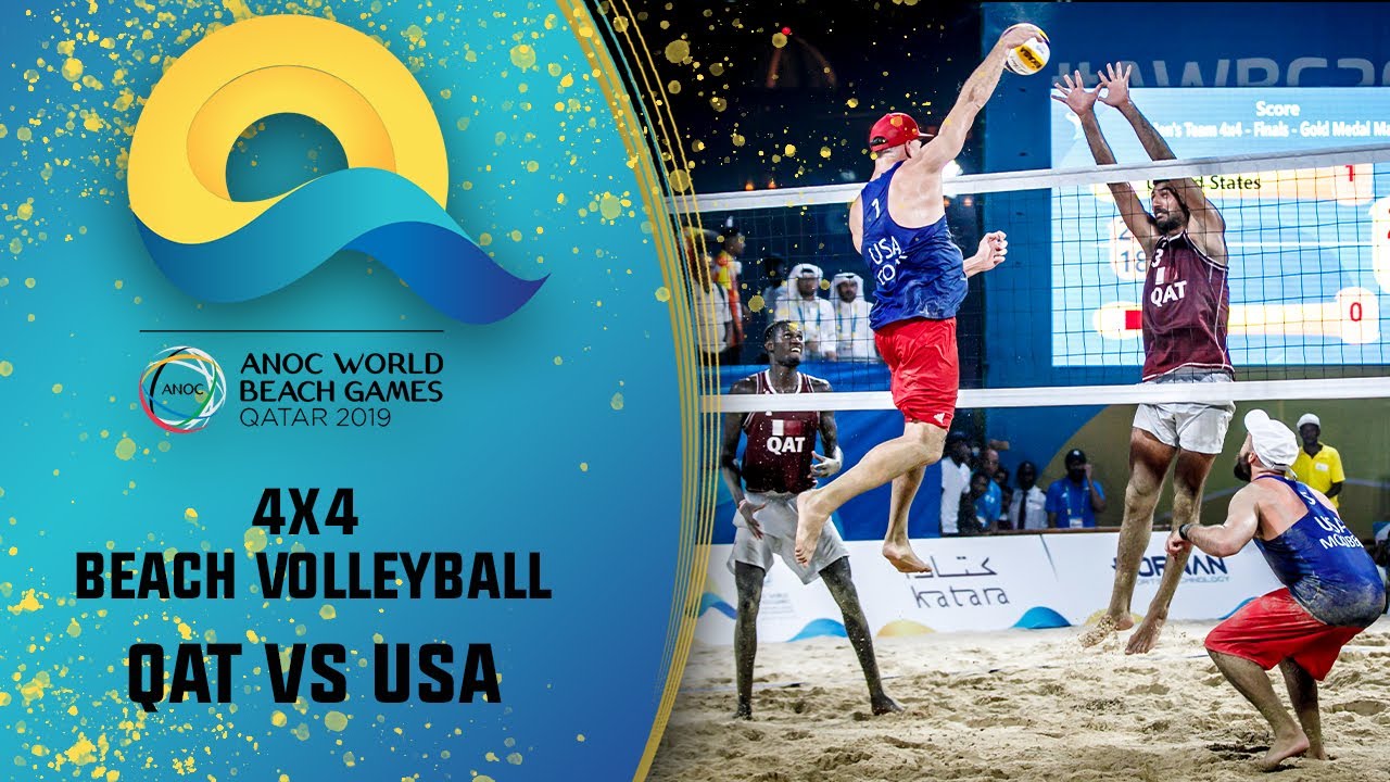 QAT vs. USA - Men's Gold Medal | Full Match | ANOC Beach Games 4x4 2019