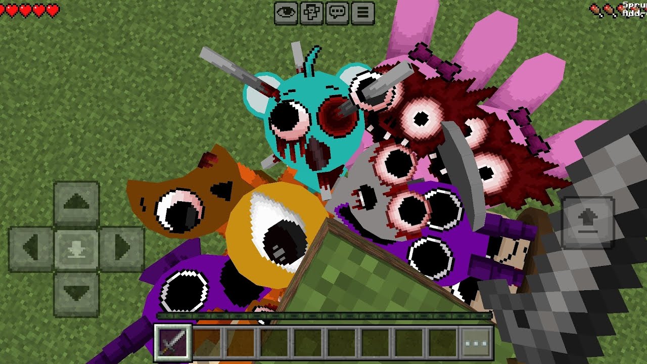 Sprunki Incredibox Phase 1 and 2 Mod in Minecraft PE 