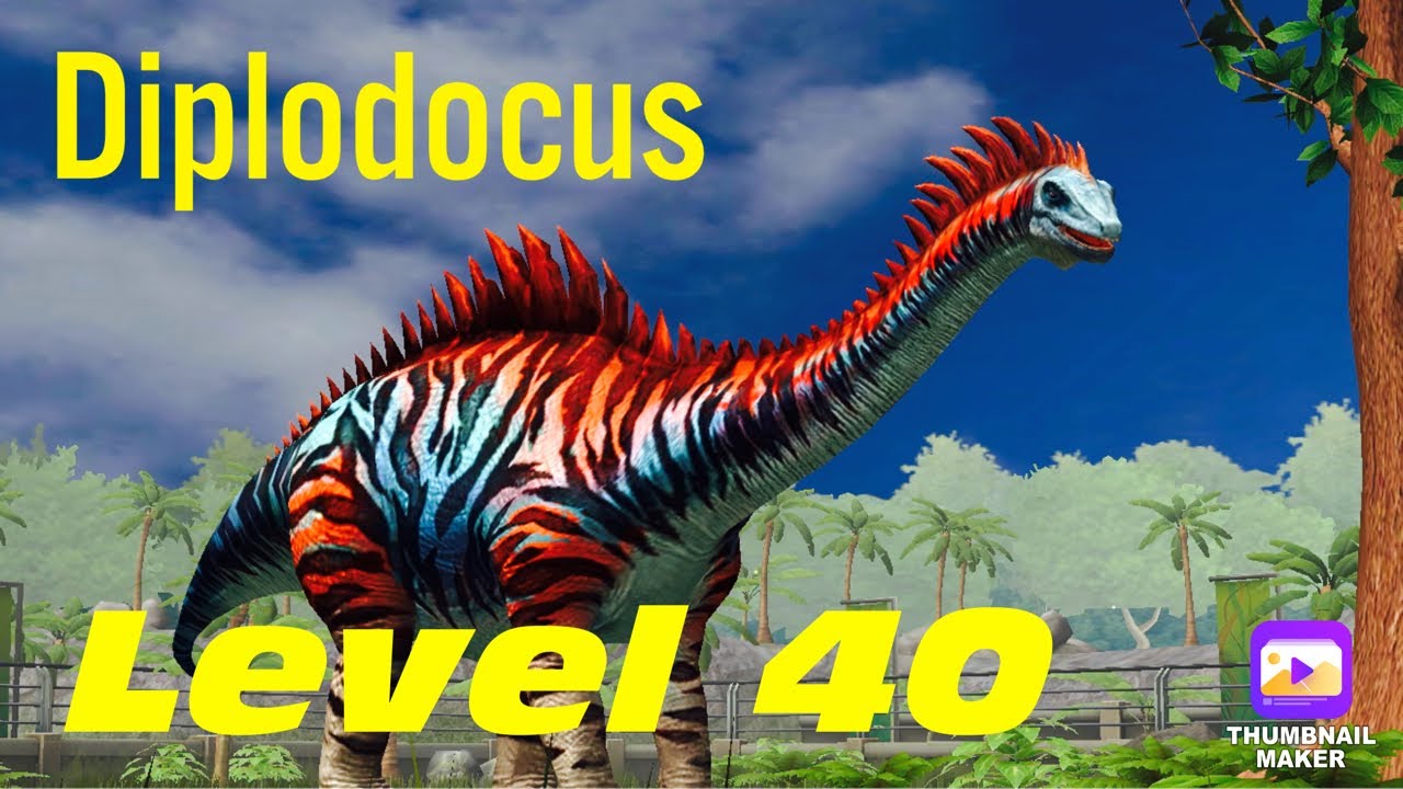 Unlocked Diplodocus Level 40 #jurassic world the game
