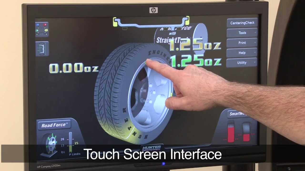 The Road Force® Touch Wheel Balancing Machine by Hunter Engineering®
