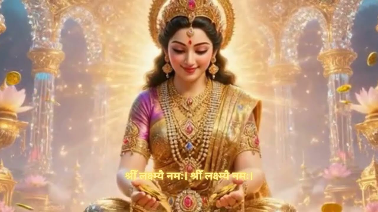 Maa Lakshmi Divine Beauty Grace 🌸 | Calm Sanskrit Devotional Song | Subliminal Peace & Glow