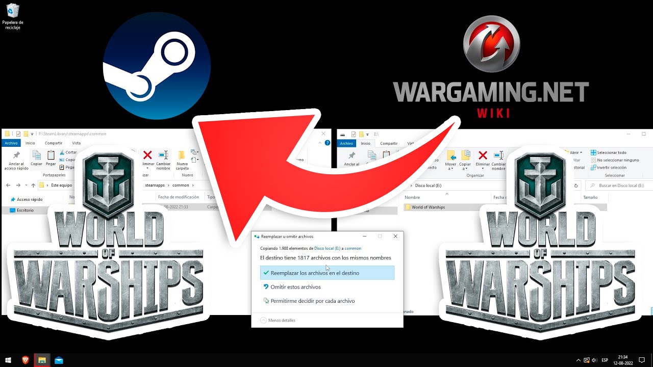 How to play with WARGAMING account on STEAM - World of Warship