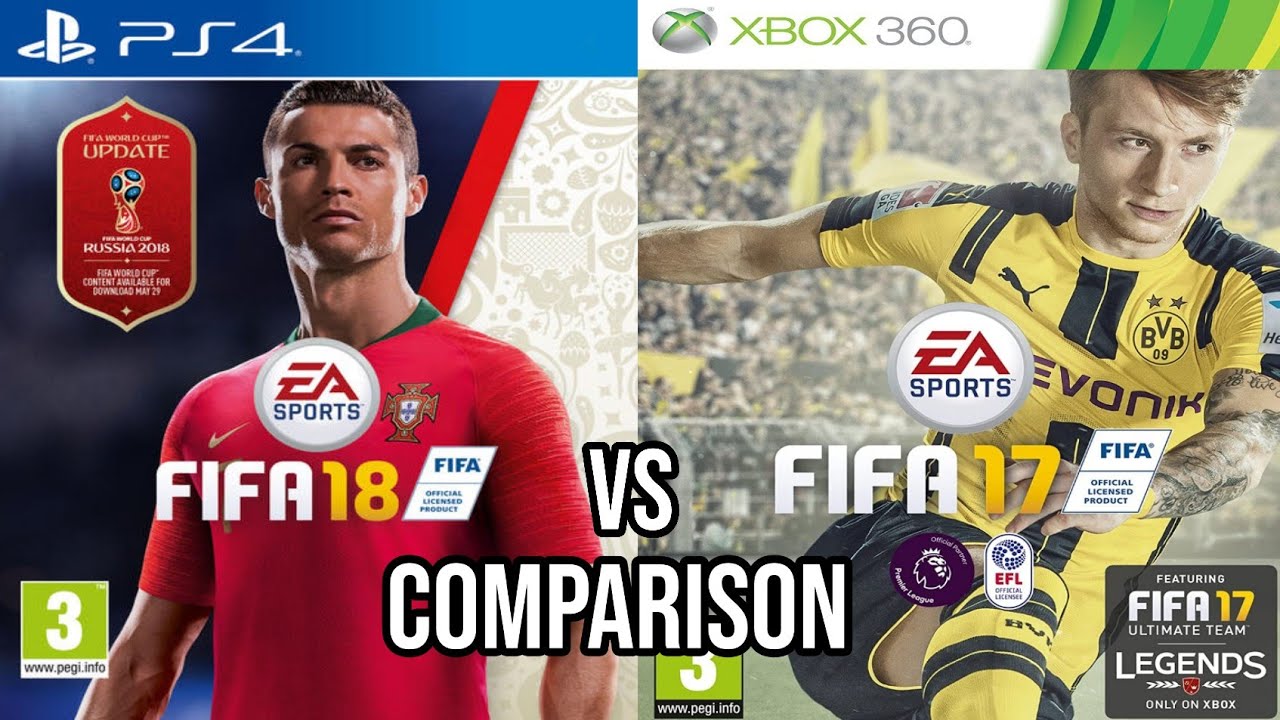 FIFA 18 PS4 Vs FIFA 17 Xbox 360