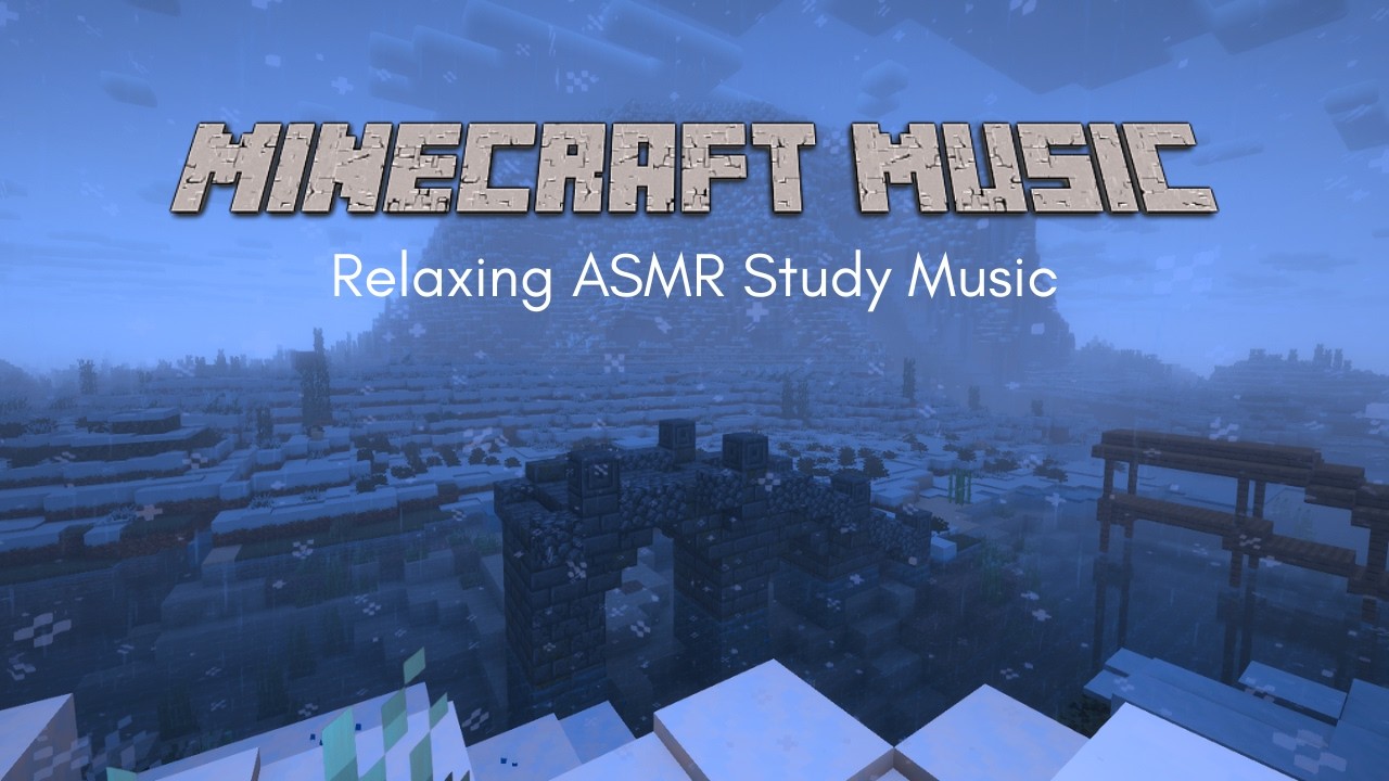 It's Snowing Come Relax C418 Minecraft Music🎧ㅣ Slowed + Reverb + Sleep/Rain/Study ASMR 🌧️
