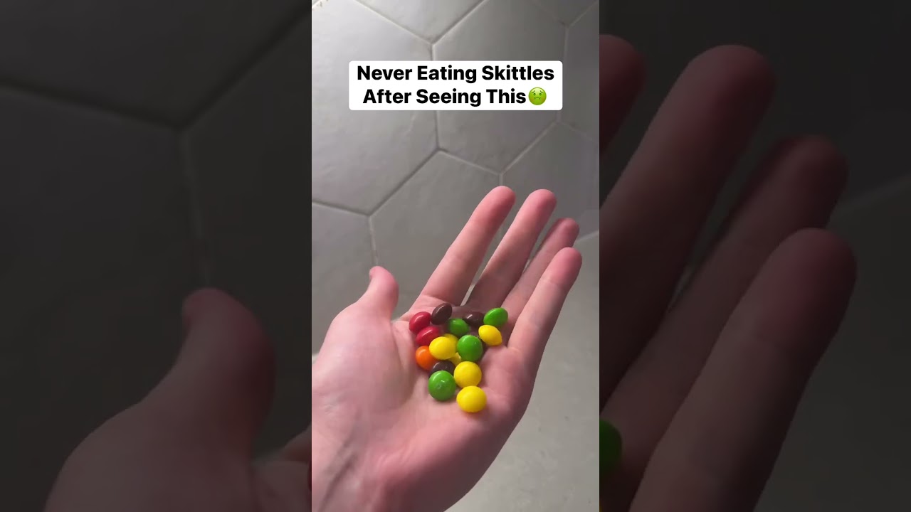 Never Eating Skittles After Seeing This🤢
