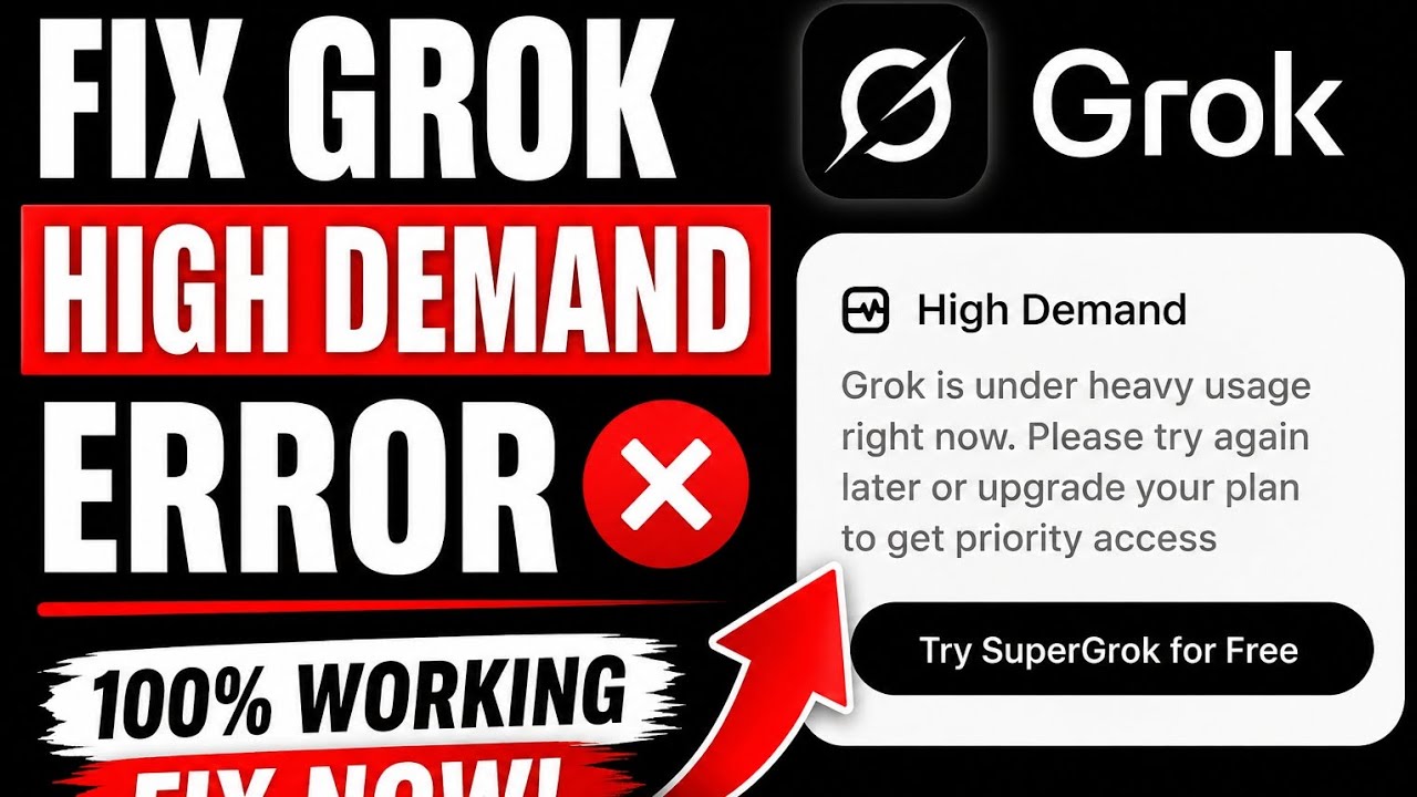 How to Fix Grok High Demand Error | Easy Solution