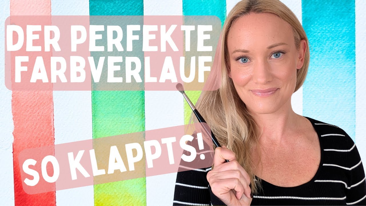 Aquarell Basics für Anfänger: Farbverlauf / Lavur