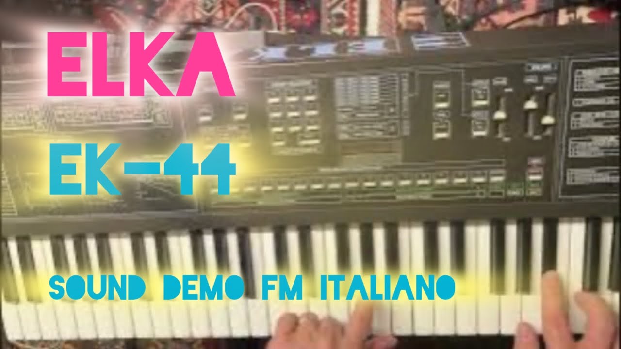 Демонстрация звука Elka EK44 для 4-операторного FM-синтезатора