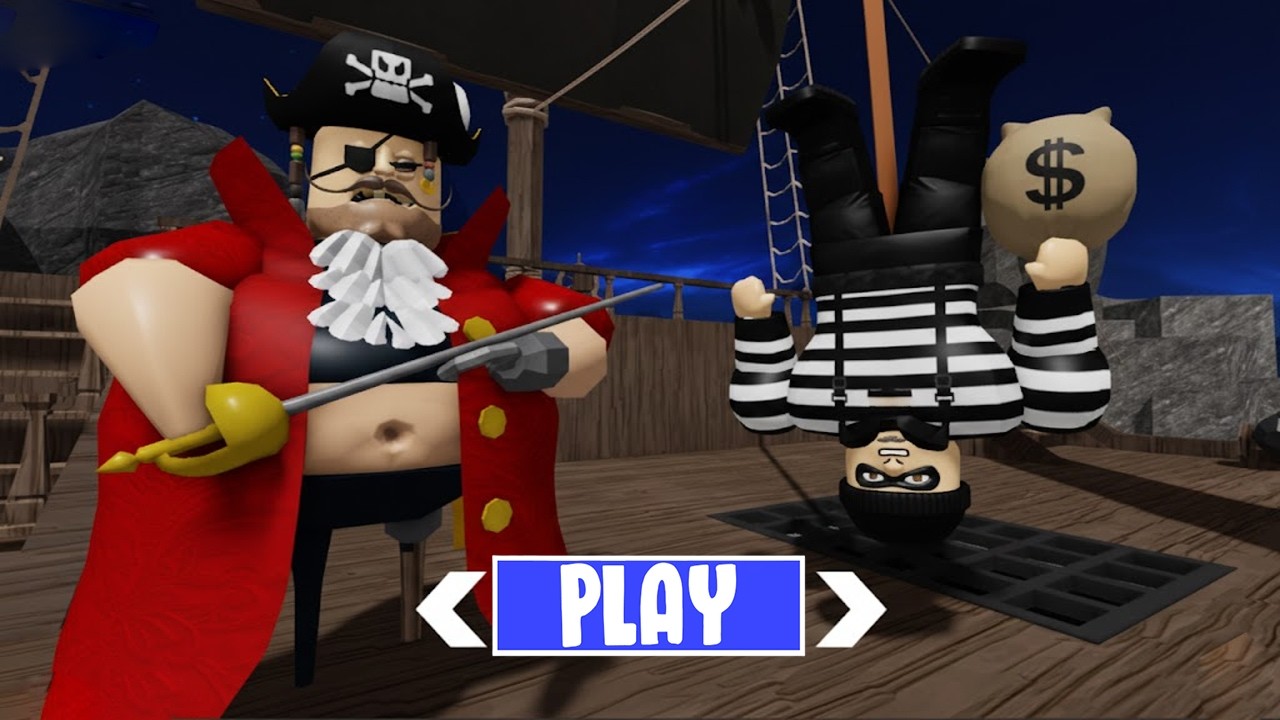 PIRATE BARRY'S PRISON RUN! (OBBY) - THIEF BORRY ESCAPE GOES WRONG?! - ROBLOX #barry #roblox