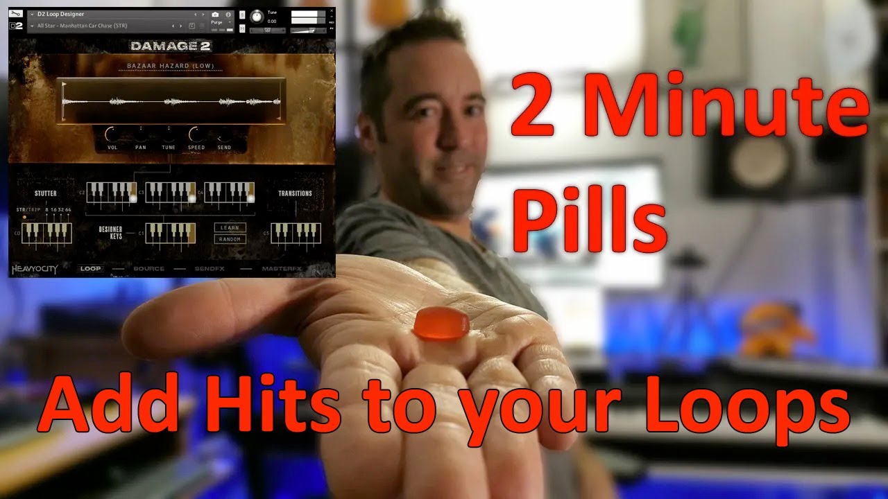 How to add Hits and Transitions in the Damage 2 Loop Designer, Tutorial Heavyocity