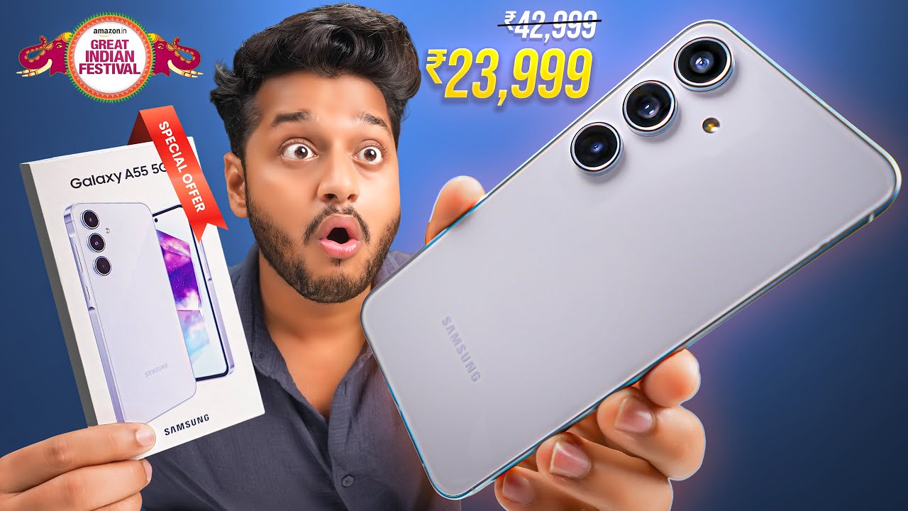Samsung Galaxy A55 at ₹23,000? Buy or Skip in Amazon Great India Festival