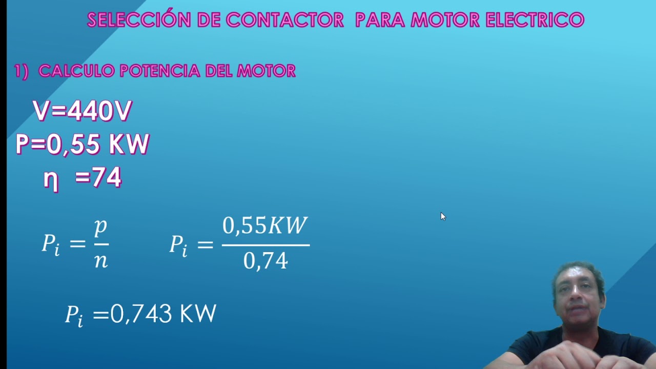 CALCULO CONTACTOR