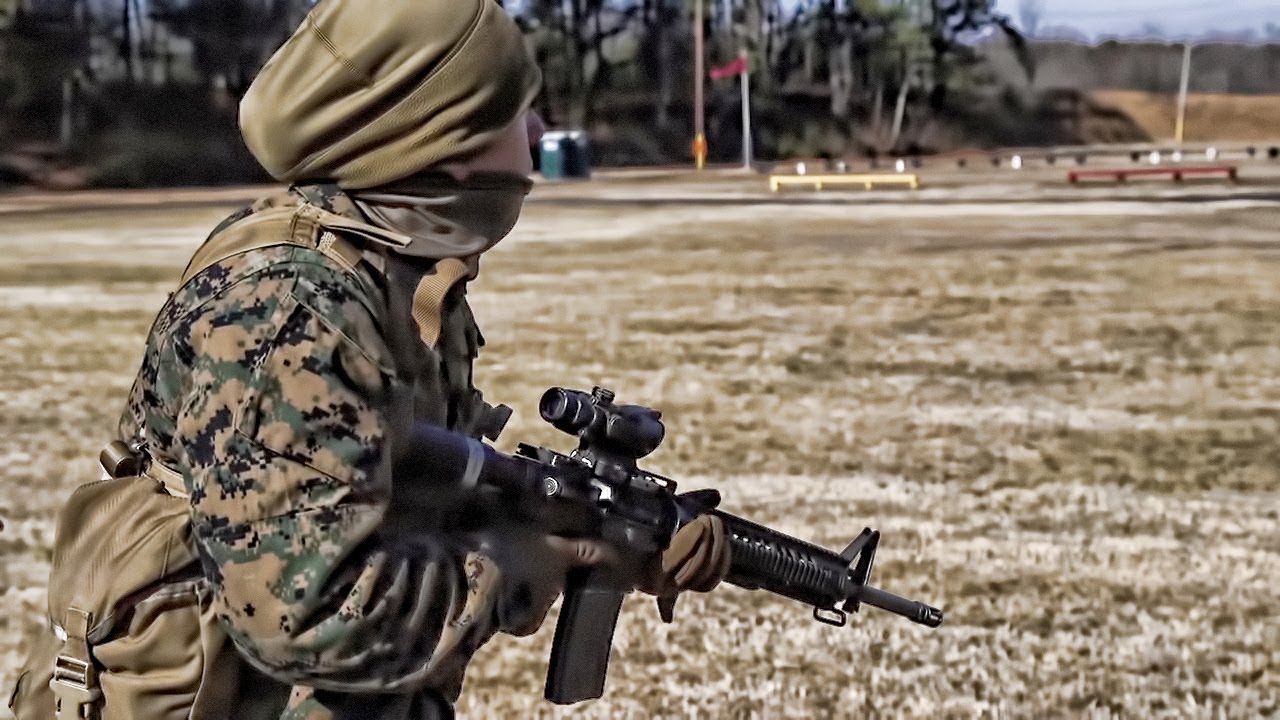 New USMC Officers Rifle Qualification At The Basic School