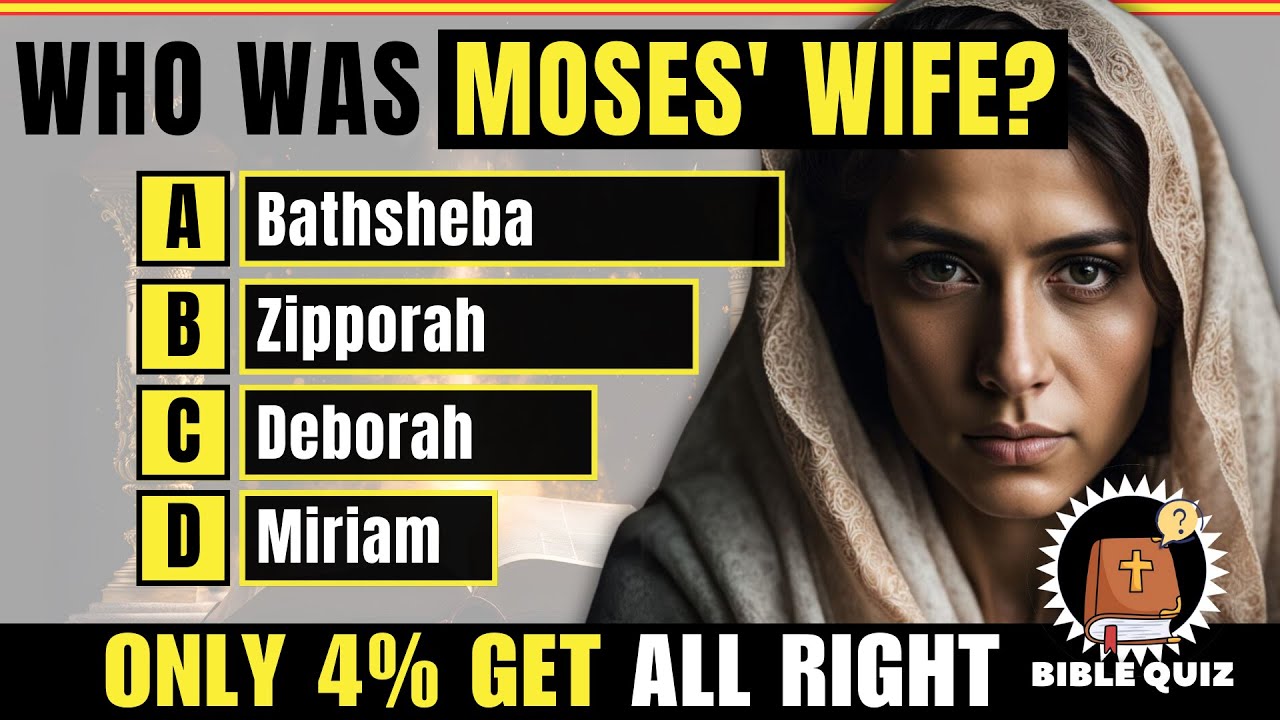 21 BIBLE QUESTIONS TO TEST YOUR BIBLE KNOWLEDGE ABOUT MOSES AND THE OLD TESTAMENT - Bible Quiz