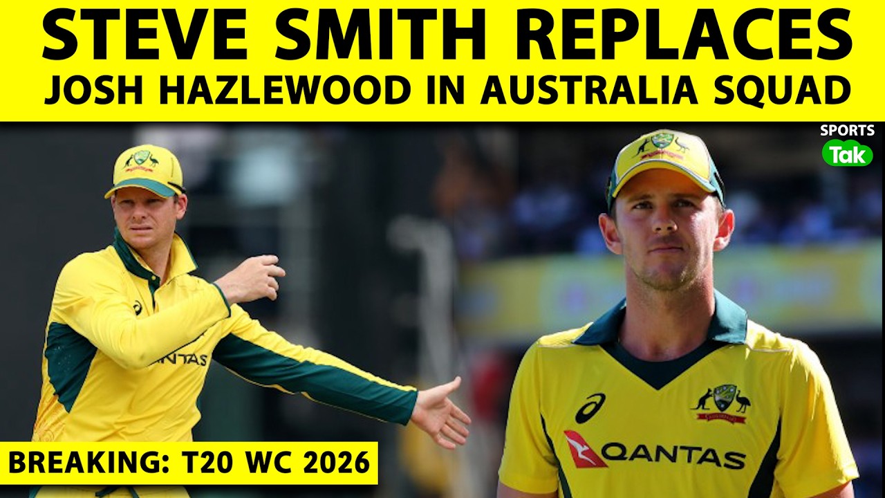 🔴BREAKING: Steve Smith Replaced Hazlewood In Aus Squad, Jarvis Replace Sharif In Scotland Squad
