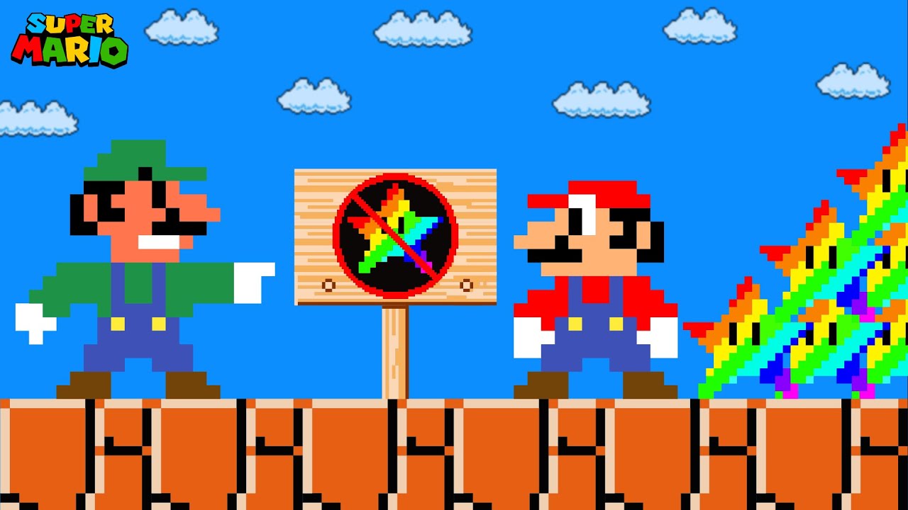 Mario and Luigi But Rainbow Star are Forbidden here!