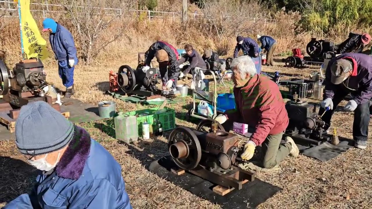 静岡県三ヶ日 新年 初廻し 発動機運転会の様子 2024年1月4日