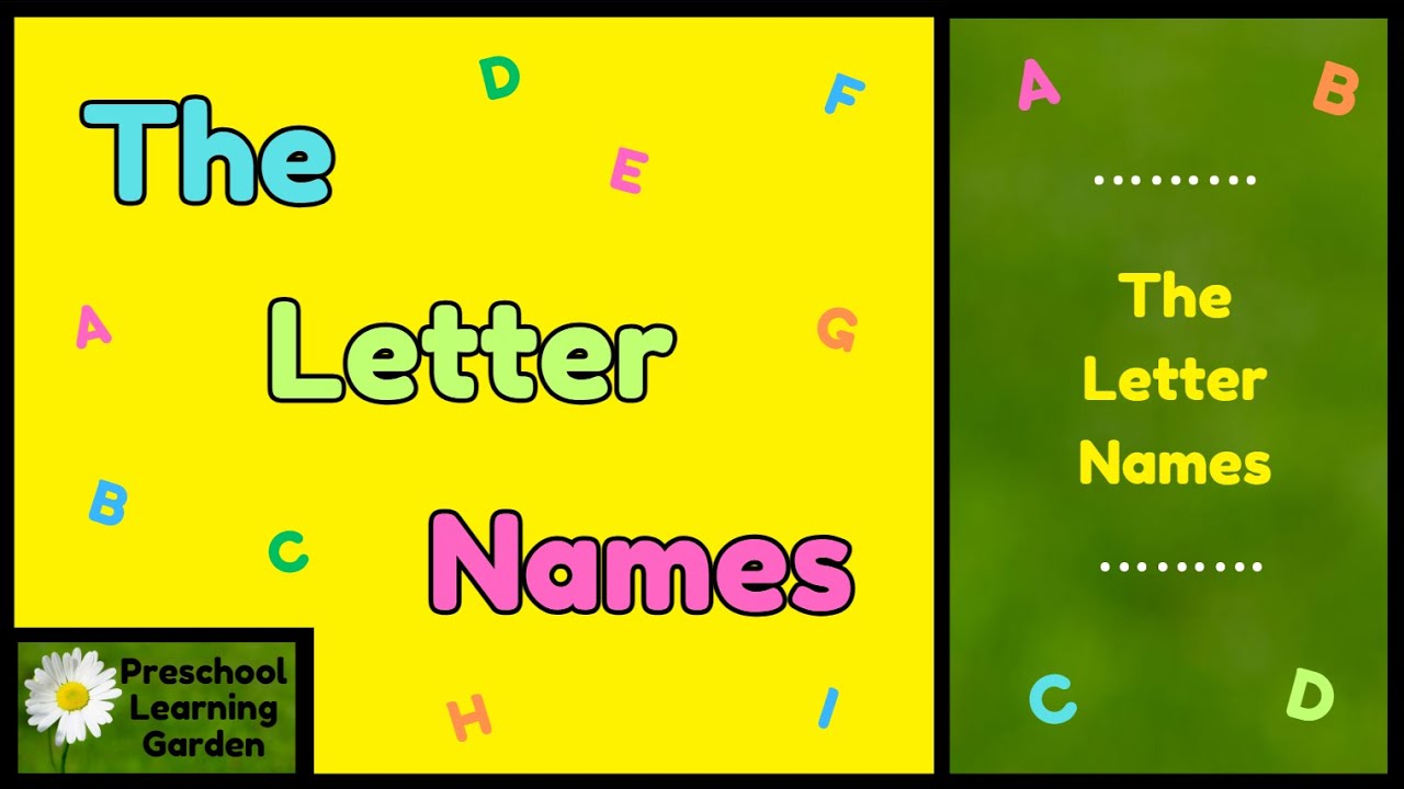 Letter Names for the English Alphabet