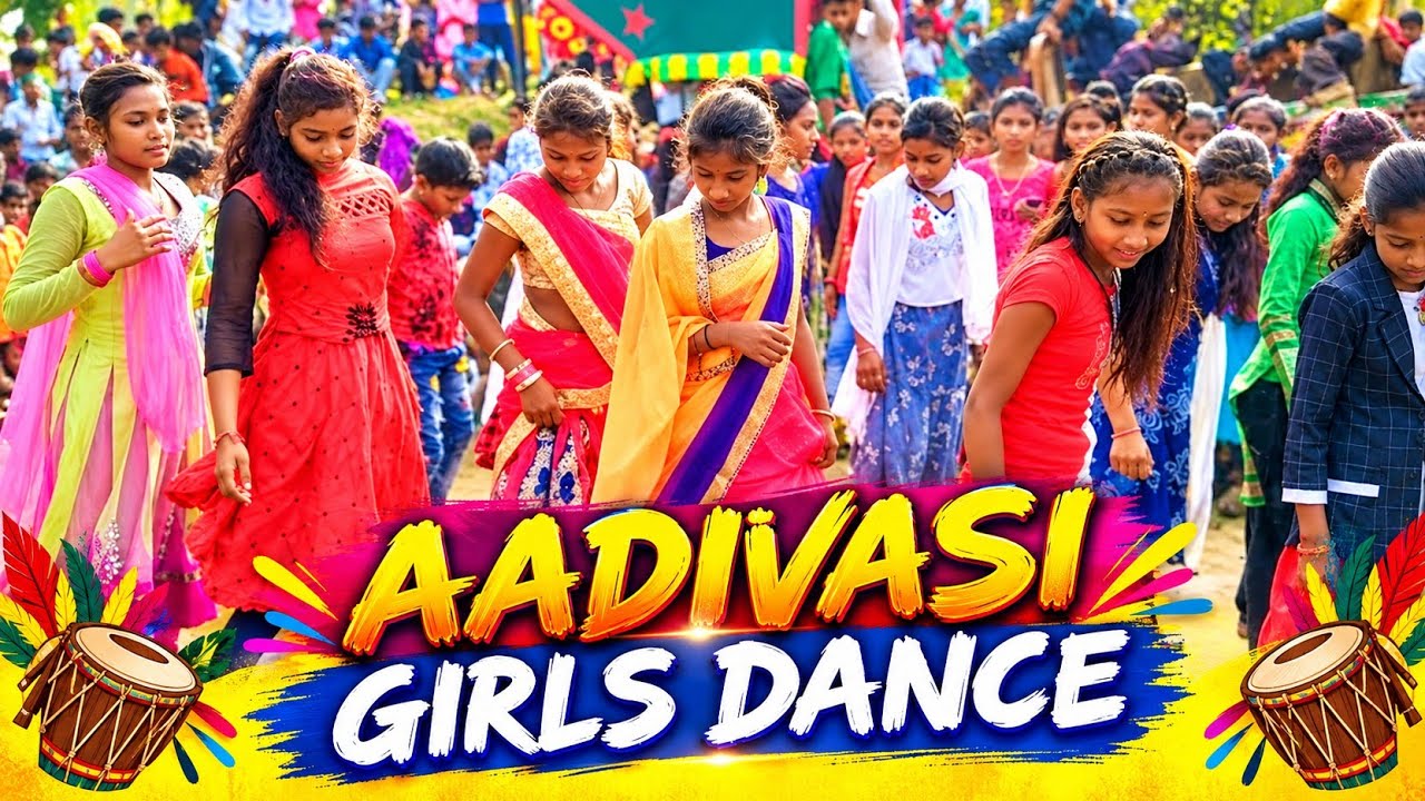 Aadivasi Girls Dance Dhol Vage Re  Village Video Aadivasi journey 
