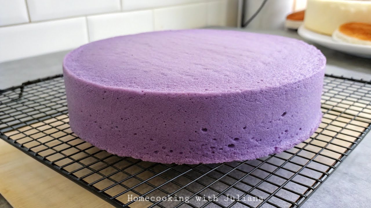 Soft & Fluffy Ube Sponge Cake | Easy Filipino Dessert Recipe | Ube Cake from Scratch!