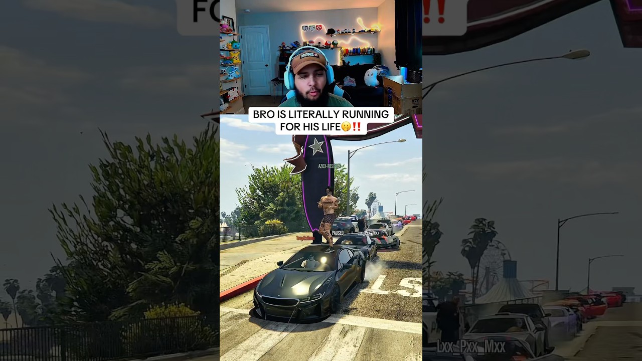 БРО ИЗ GTA 5 БУКВАЛЬНО БЕЖАЛ СПАСАЯ СВОЮ ЖИЗНЬ‼️