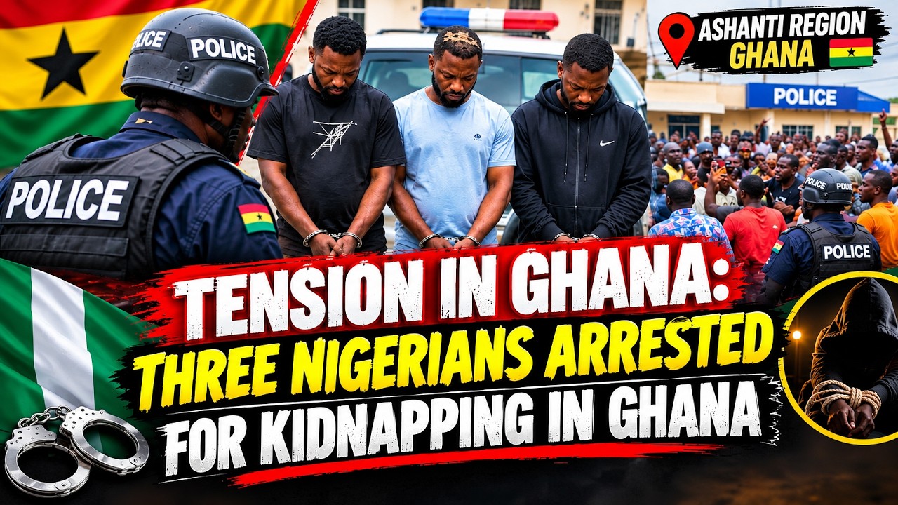 🚨 НАПРЯЖЕНИЕ В ГАНЕ! 🇬🇭 Нигерийцы 🇳🇬 арестованы за похищение школьников в регионе Ашанти!