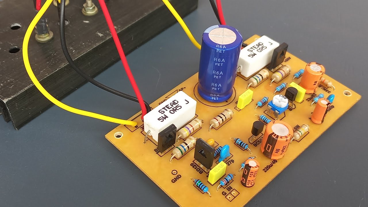 Making Philips 40 Vintage Amplifier Circuit In DIY PCB