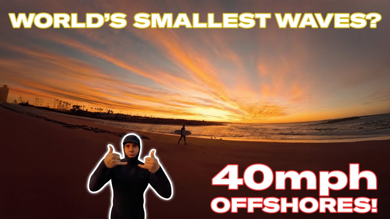 We Surfed the WORLD'S SMALLEST WAVES with an INSANE SUNRISE!