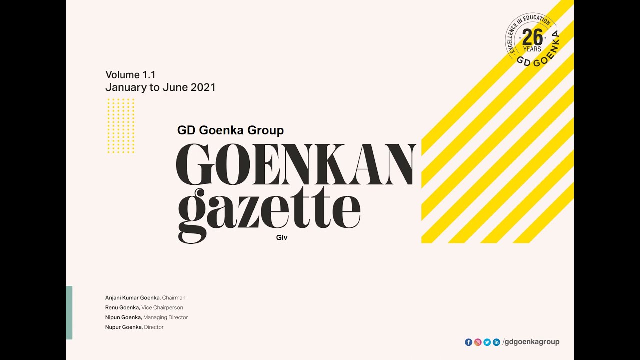 Best CBSE School in Lucknow GD Goenka Public School | Goenkan Gazette
