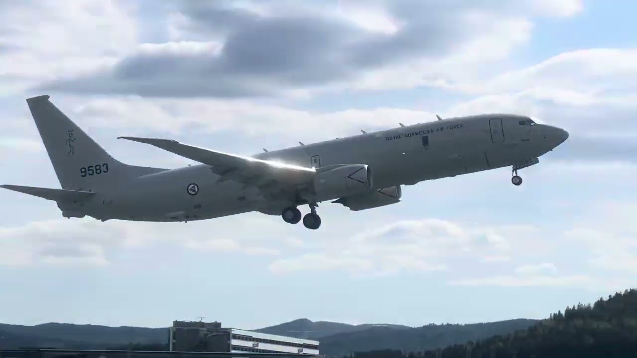Royal Norwegian Air Force Boeing P-8 Poseidon, Touch & Go, Trondheim Vaernes (TRD)