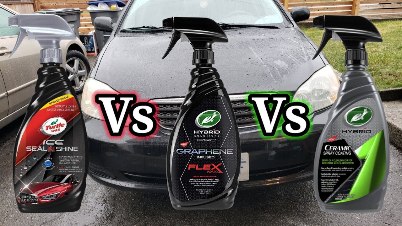 Seal N Shine против воска Graphene Flex Wax против керамического спрея Hybrid Solutions