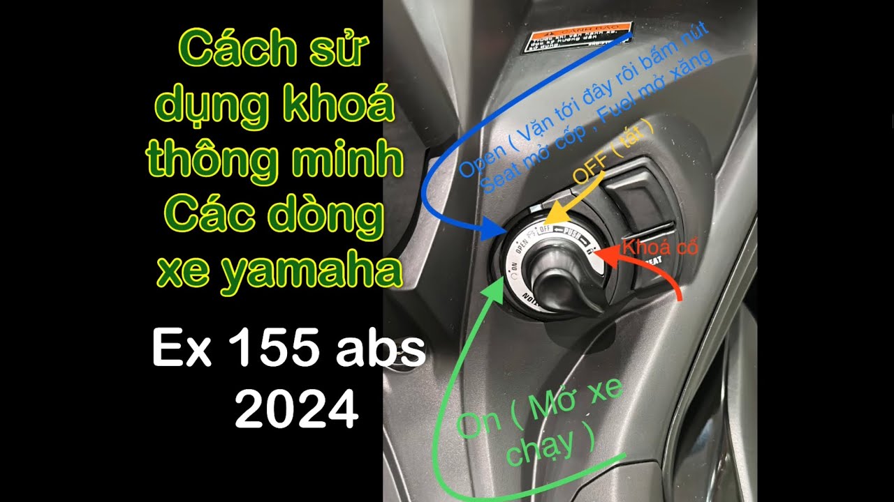 Cách sử dụng Khóa thông minh Exciter 155 2024/ Sử dụng khóa thông minh các mẫu xe Yamaha - Nam hihi
