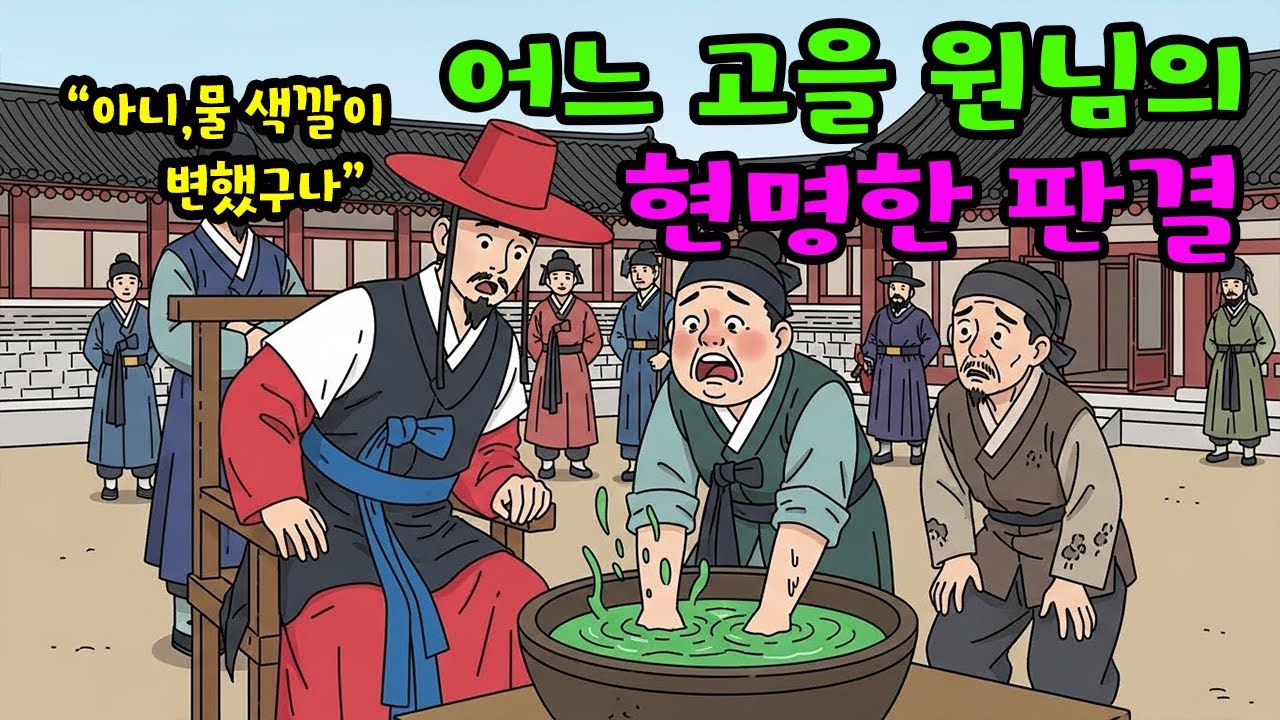 어느 고을 원님의 현명한 판결   #민담 #설화 #야담 #어른들의옛날이야기 #야사