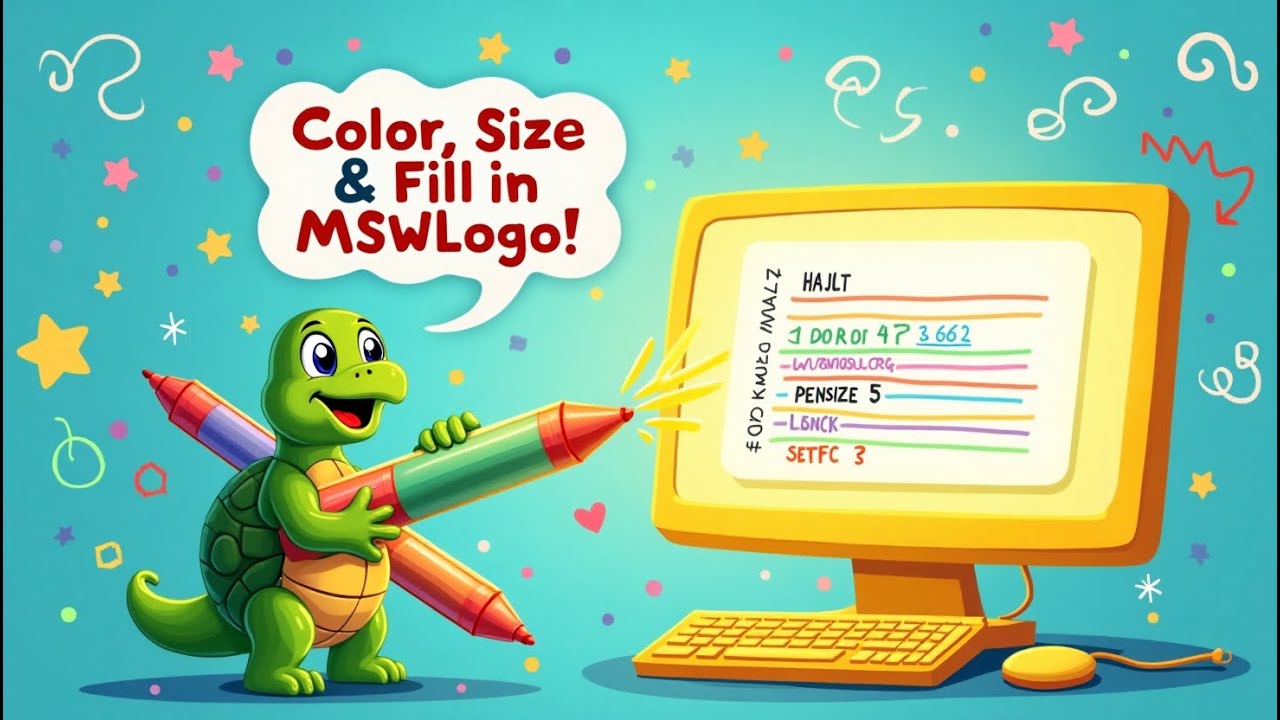 #6 What Is pencolor, pensize, and setfc &mdash; and How Can Kids Use Them to Create Art in MSWLogo?